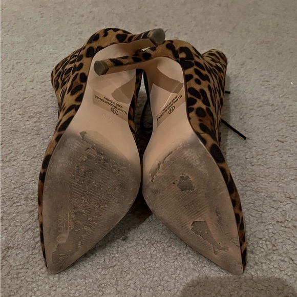 Leopard faux suede boots - Picture 7 of 7